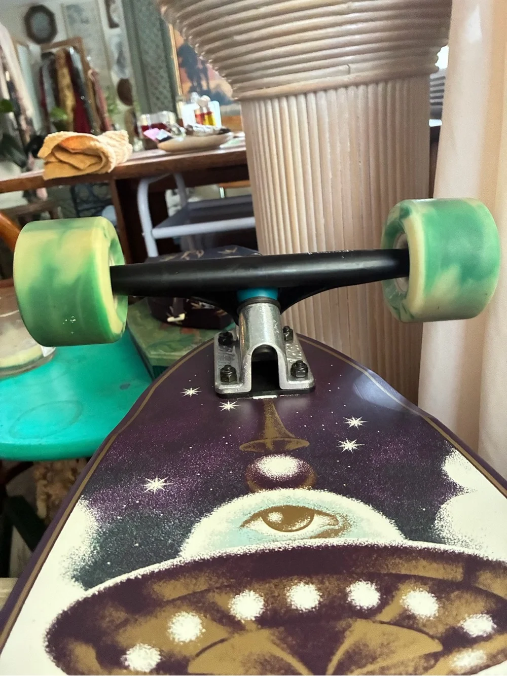 Globe Cosmic Lurker Never Used new longboard, trippy psychedelic